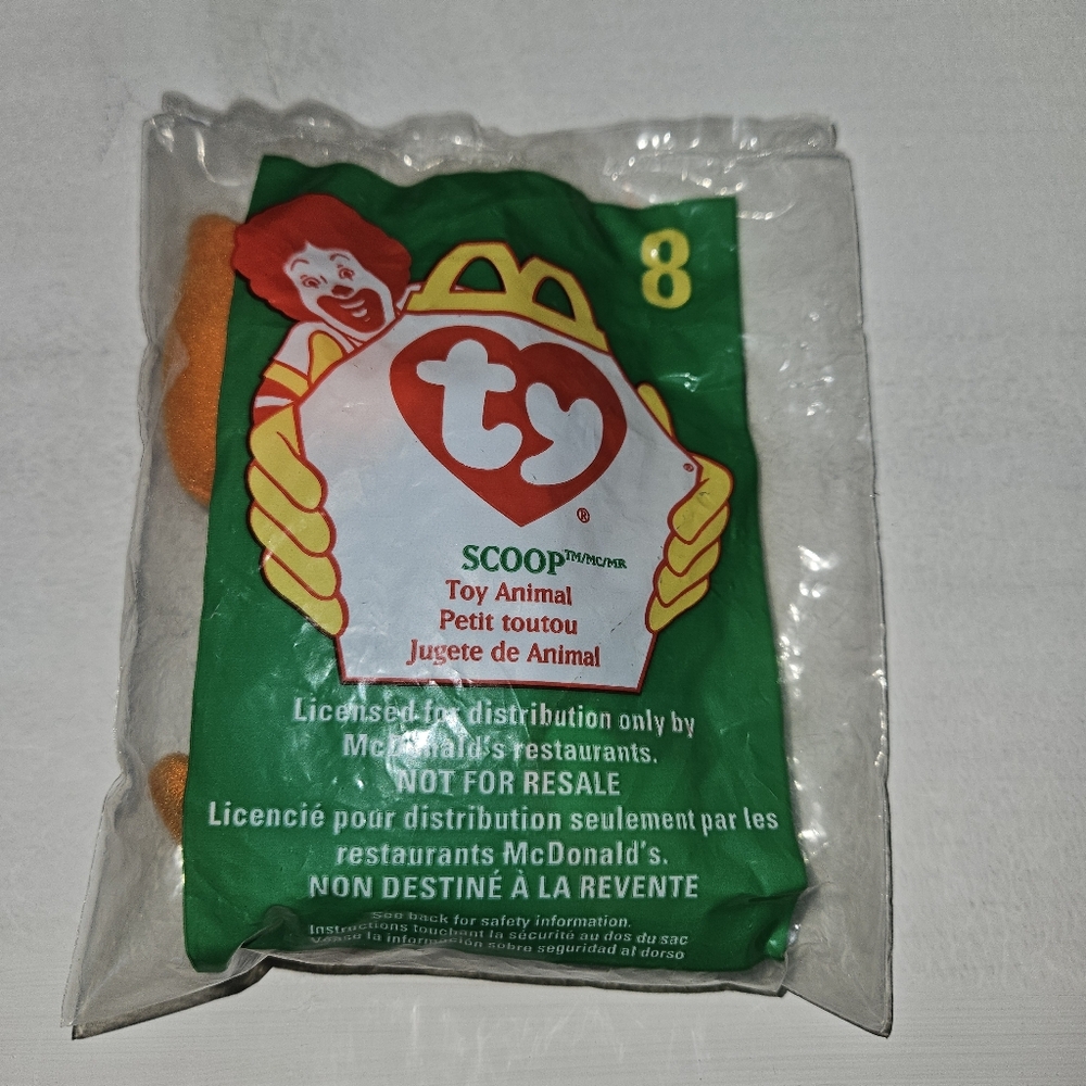 McDONALD'S TY Happy Meal SCOOP Pelican Toy 1998 Sealed